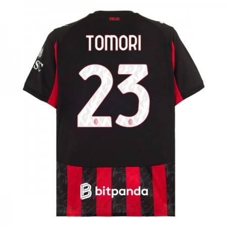 Camisolas AC Milan Tomori 23 1º Equipamento Principal 2025-26 Manga Curta